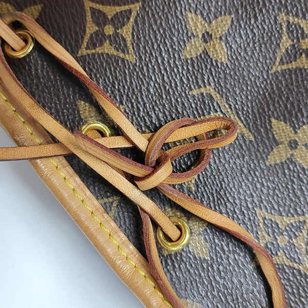 NÉONOÉ Nano Monogram Coated Canvas Brown