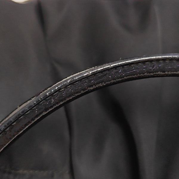 Fabric Top Handle Bag Black