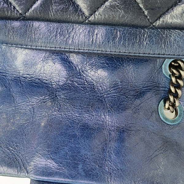 Quilted Calfskin Blue