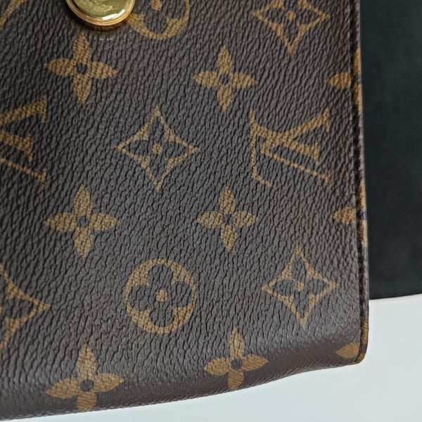 LOCKY BB Monogram Coated Canvas Brown