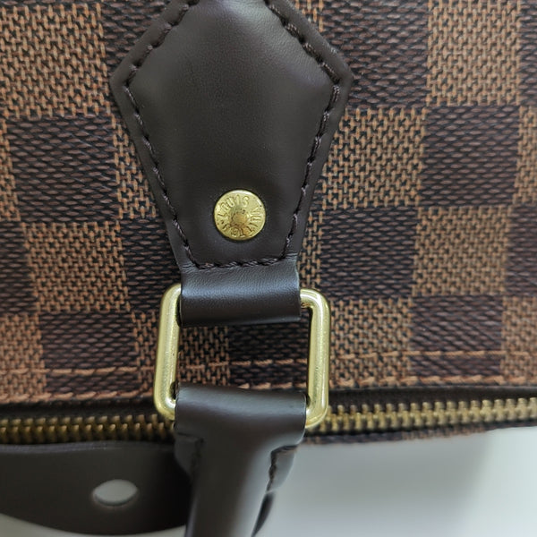 SPEEDY 25 Damier Ebene Coated Canvas Brown