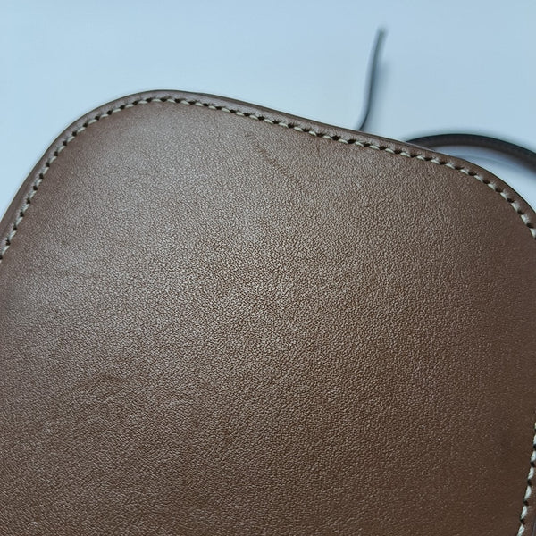 Calfskin Shoulder Bag Brown