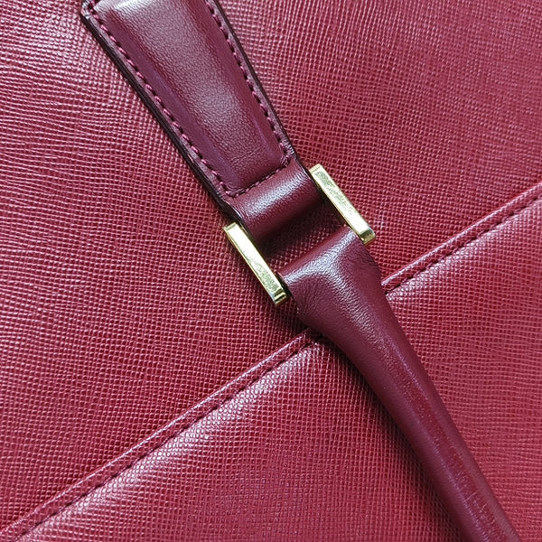 Calfskin Top Handle Bag Red