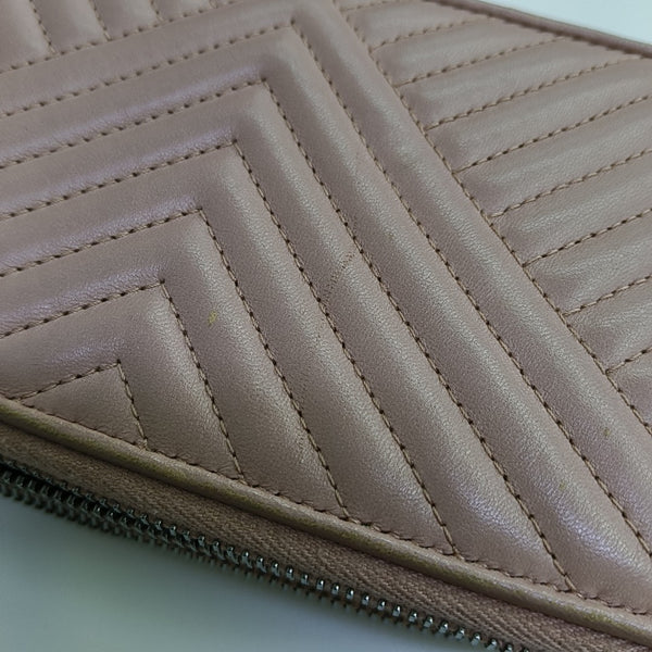 Quilted Lambskin Shoulder Bag Mini Pink