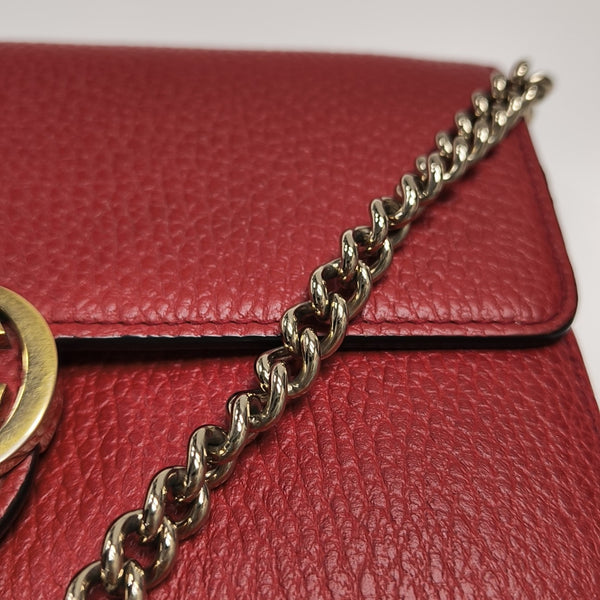 Calfskin Shoulder Bag Red
