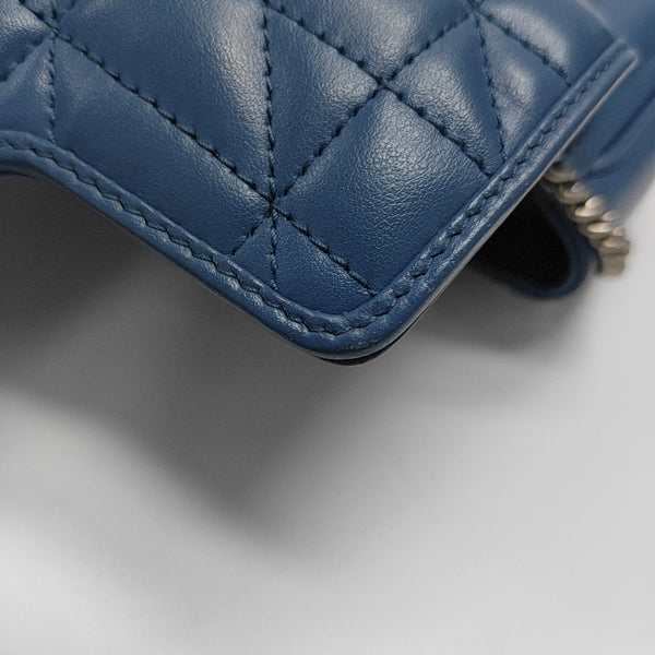 GG Marmont Mini Quilted Calfskin Blue