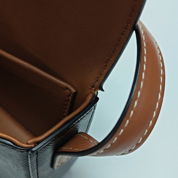 TRIOMPHE Small Coated Canvas Brown