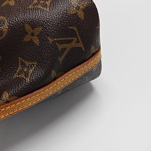 NÉONOÉ Nano Monogram Coated Canvas Brown
