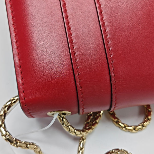SERPENTI FOREVER Small Calfskin Red