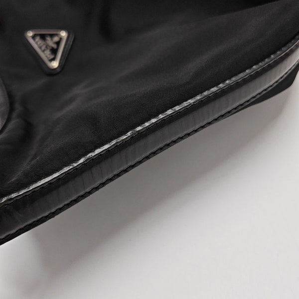 Nylon Top Handle Bag Black