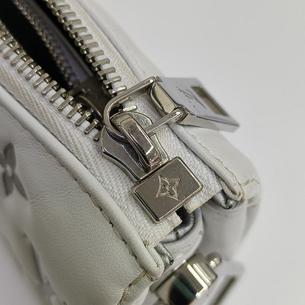 COUSSIN BB Monogram Lambskin White