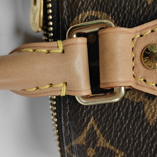 SPEEDY 20 Monogram Coated Canvas Brown