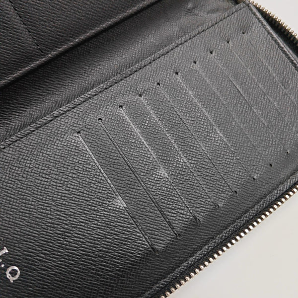 ZIPPY Damier Graphite Coated Canvas Gray Wallet