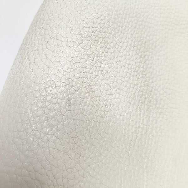 Horsebit Chain Large Calfskin White