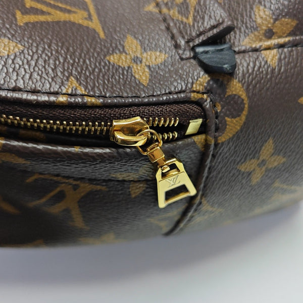 PALM SPRINGS Mini Monogram Coated Canvas Brown