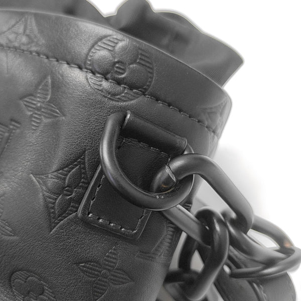 CHALK Monogram Calfskin Black