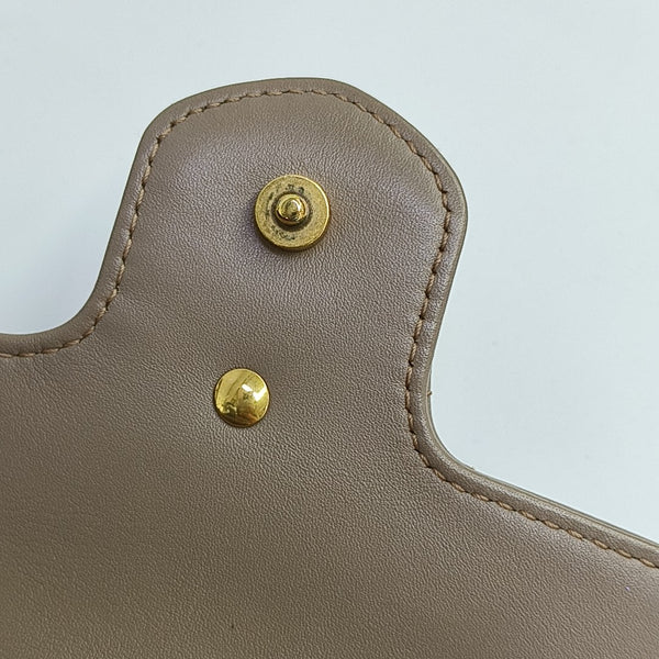 GG Marmont Mini Quilted Calfskin Beige