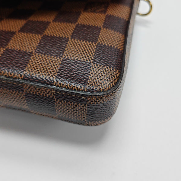 FÉLICIE Damier Ebene Coated Canvas Brown