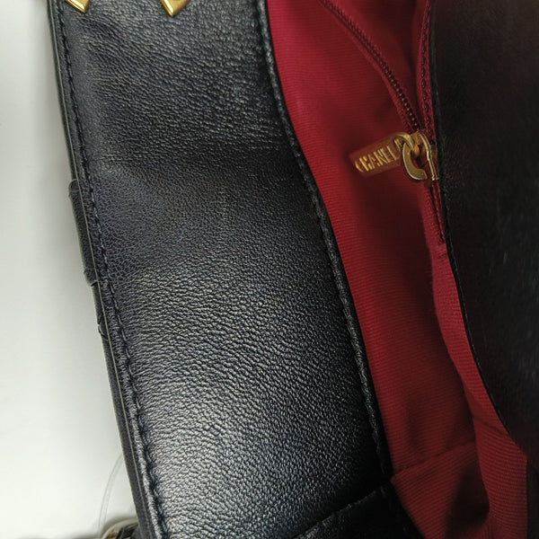 CHANEL 19 Large Quilted Lambskin Black