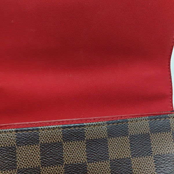 CROISETTE Damier Ebene Coated Canvas Brown