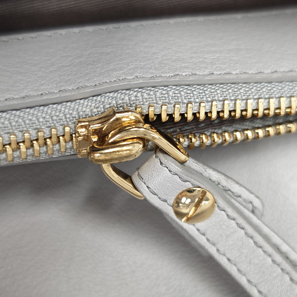 Calfskin Shoulder Bag Gray