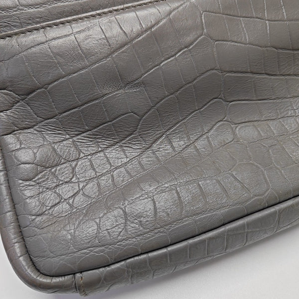 COLLEGE Medium Calfskin Gray
