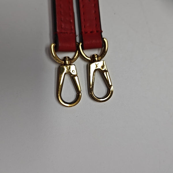 LOCKY BB Monogram Coated Canvas Red