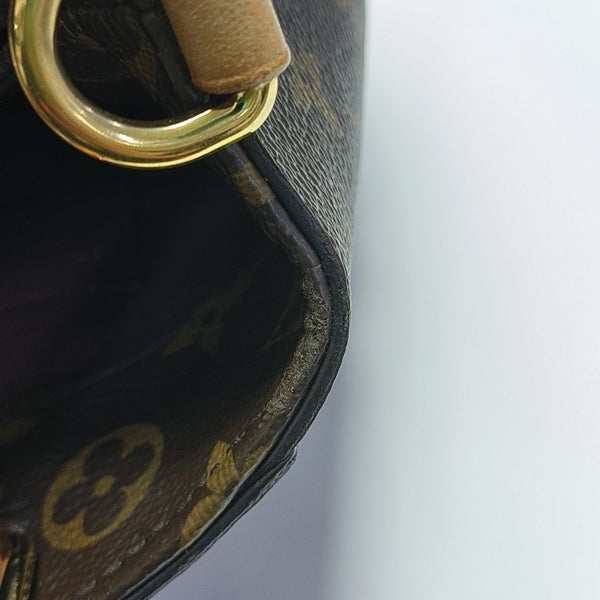 MONTAIGNE BB Monogram Coated Canvas Brown