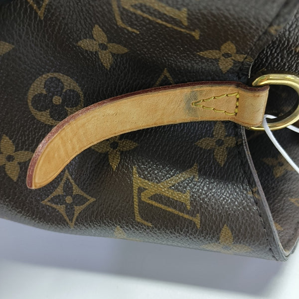 MONTAIGNE GM Monogram Coated Canvas Brown