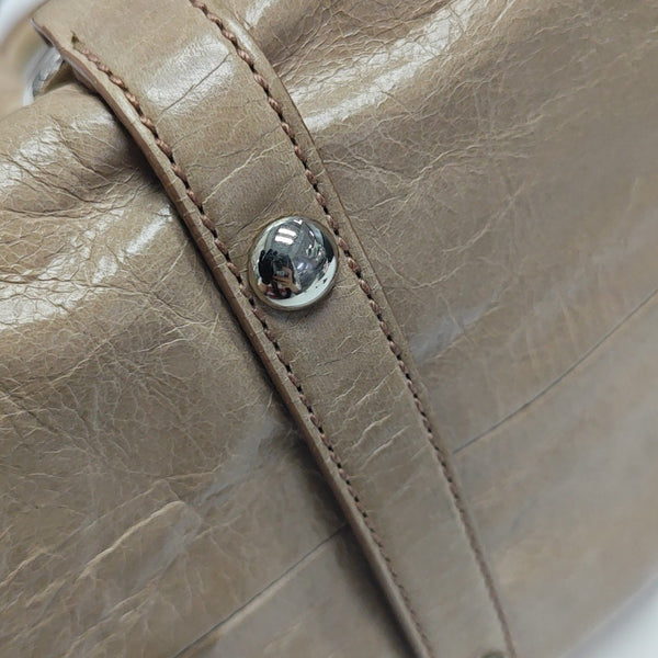 Calfskin Shoulder Bag Beige