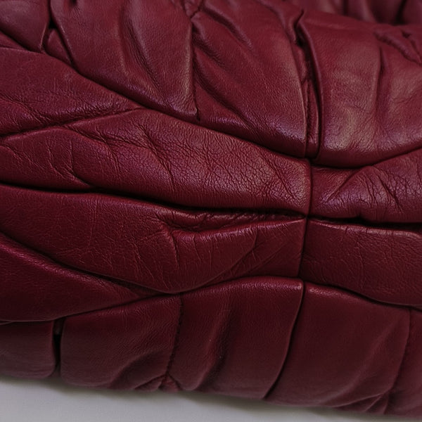 Quilted Lambskin Shoulder Bag Red