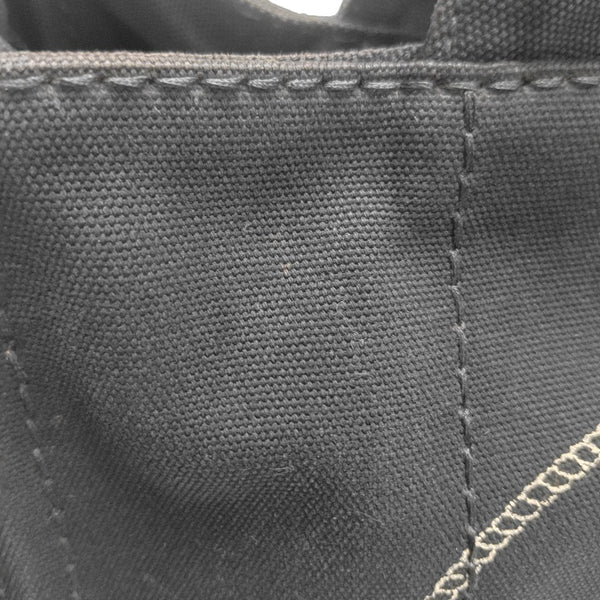 Denim Quilted Canvas Black