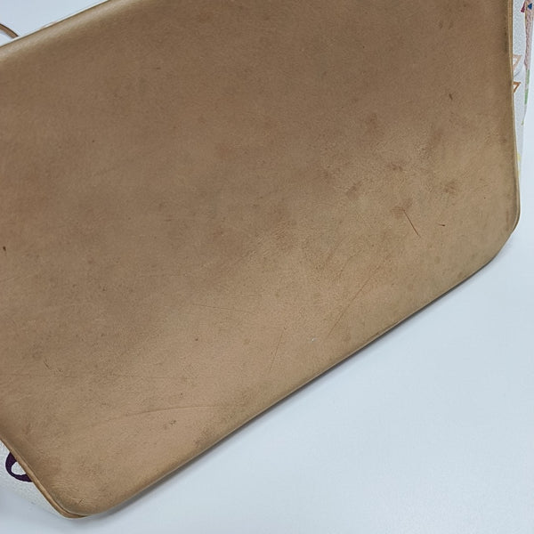 LV × TM NÉONOÉ MM Monogram Coated Canvas White