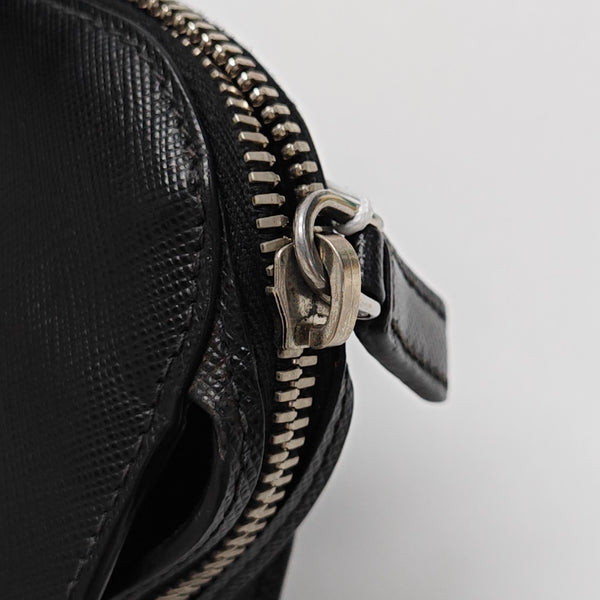 Saffiano Calfskin Clutch Black
