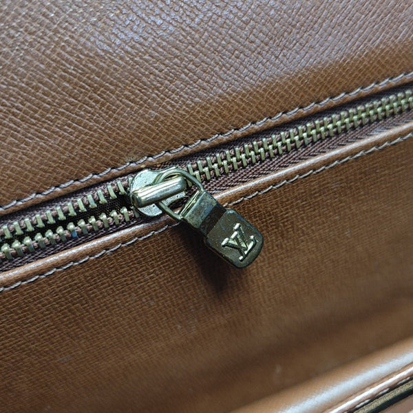 DAME GM Monogram Coated Canvas Brown