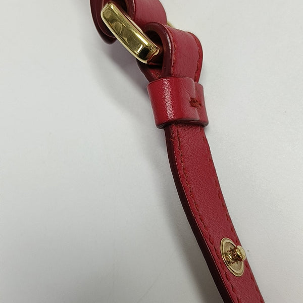 Quilted Leather Shoulder Bag Red