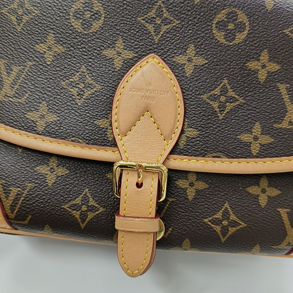 DIANE Monogram Coated Canvas Brown
