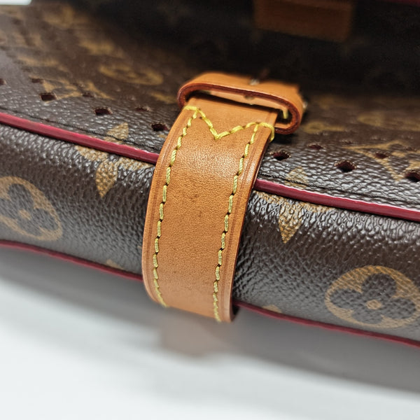 Monogram Coated Canvas Shoulder Bag Brown