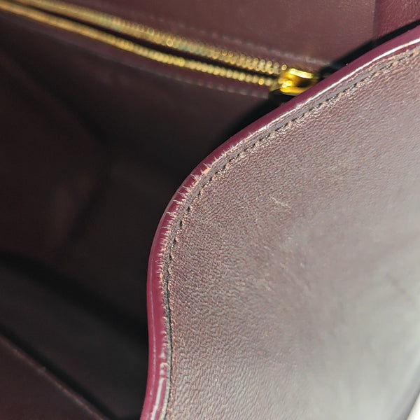 The Clip Calfskin Red