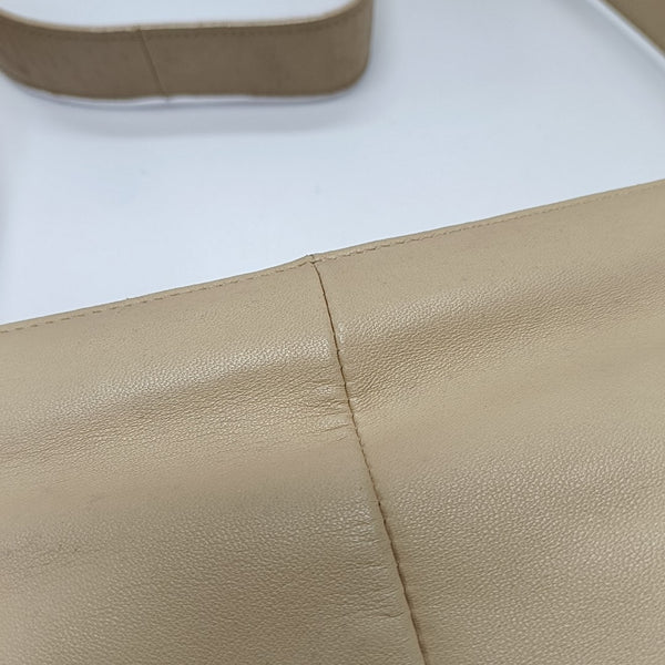 Lambskin Shoulder Bag Beige