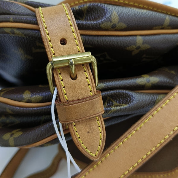 SAUMUR 30 Monogram Coated Canvas Brown