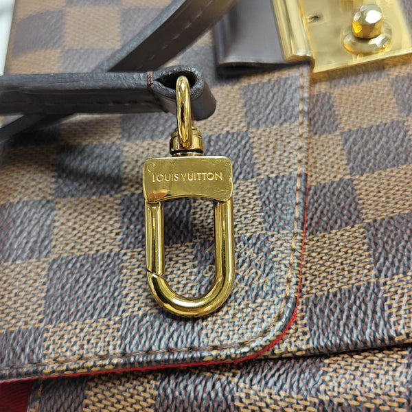 CROISETTE Damier Ebene Coated Canvas Brown
