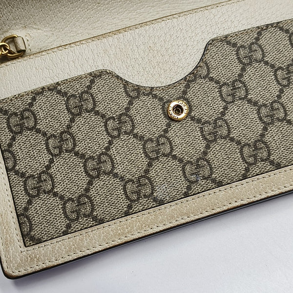 Queen Margaret Mini Monogram Coated Canvas Beige