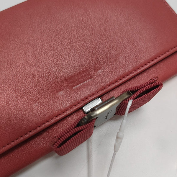 Vara Calfskin Red Wallet