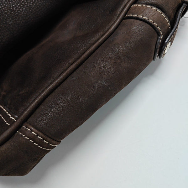 Calfskin Shoulder Bag Brown