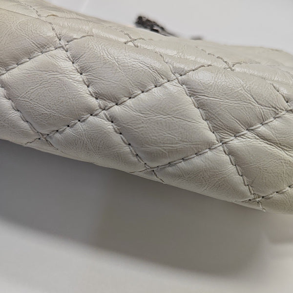 2.55 224 Quilted Calfskin White
