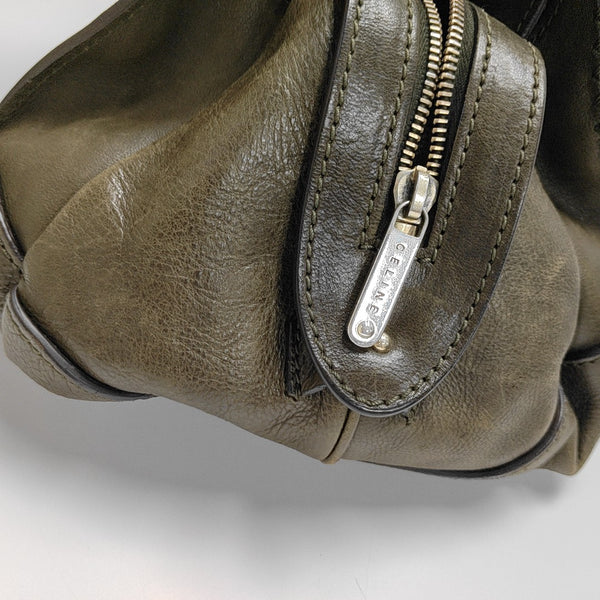 Calfskin Top Handle Bag Green
