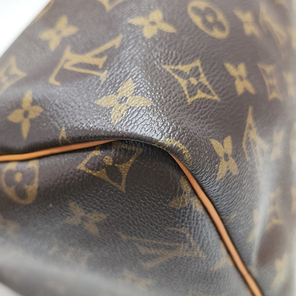 SPEEDY 30 Monogram Coated Canvas Brown