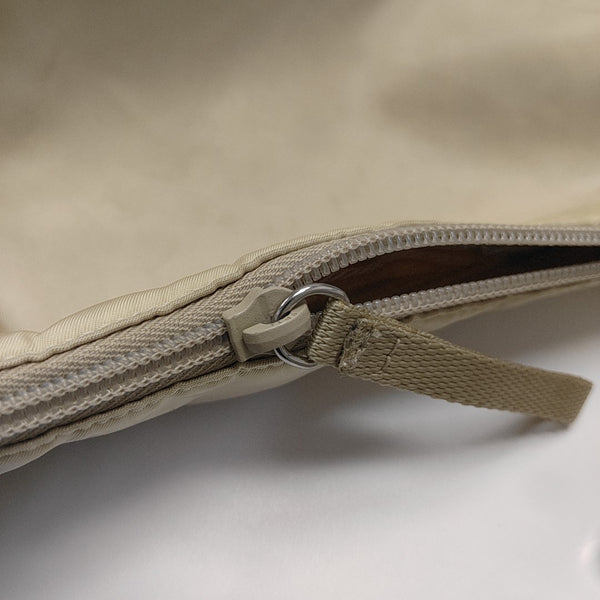 Nylon Shoulder Bag Beige