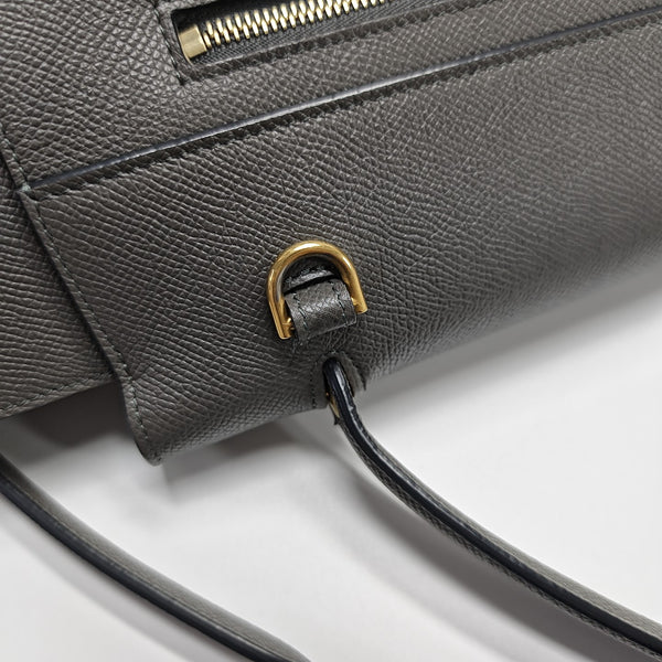 BELT Mini Calfskin Gray